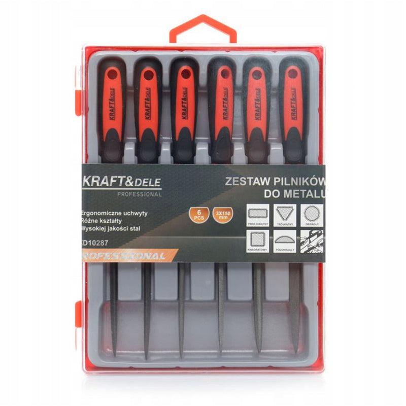 Set de pile pentru metal 10287, 6 bucati