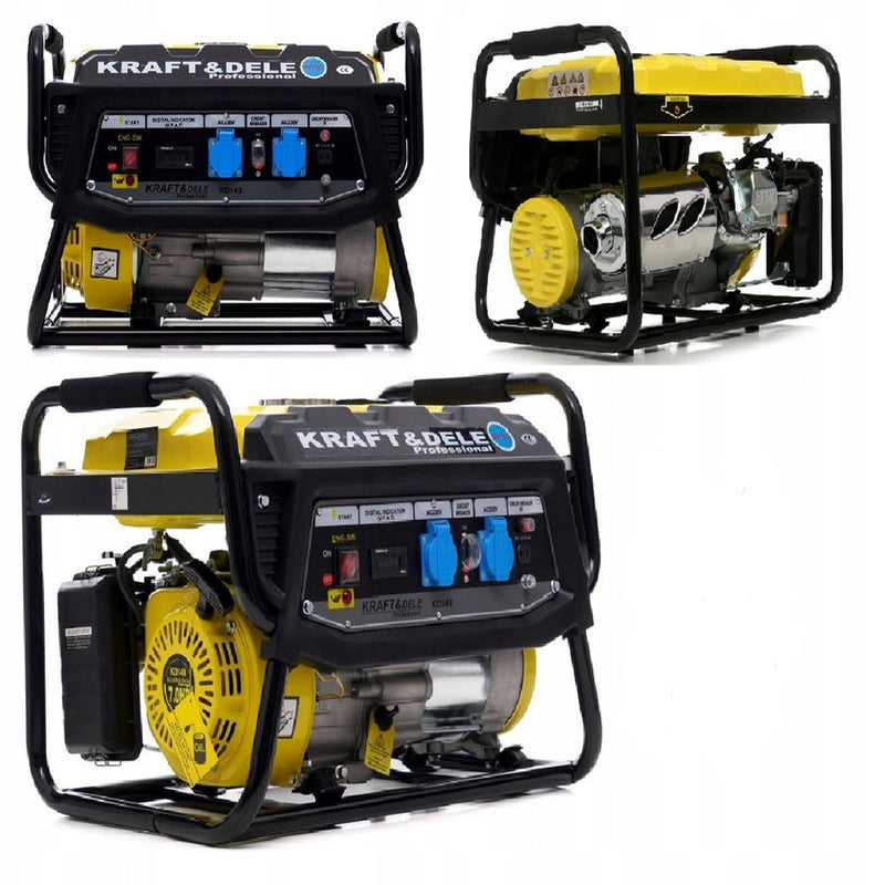 Generator curent Kraft&Dele KD149, 230V, 7CP, 4 timpi, stabilizator tensiune (AVR) ( PRODUS RESIGILAT )