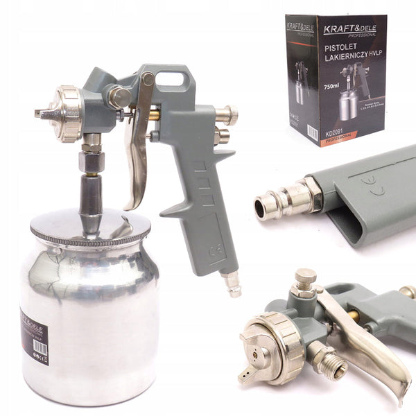 *OFERTELE-IEPURASULUI* Pistol de vopsit pneumatic KRAFTSON % Import Polonia %  2091, Փ 1.8mm, 750ml