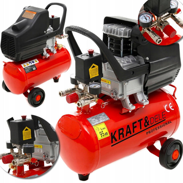 *OFERTELE-IEPURASULUI* Compresor aer Kraft&Dele KD400, 24L, 3.8CP, 8Bar, 205/min, profesional