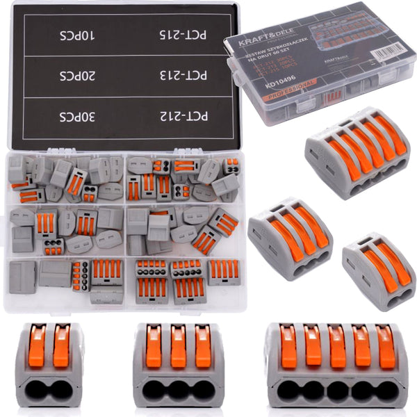 *OFERTELE-IEPURASULUI* Conectori rapizi pentru sarma Kraft&Dele KD10496, 60buc
