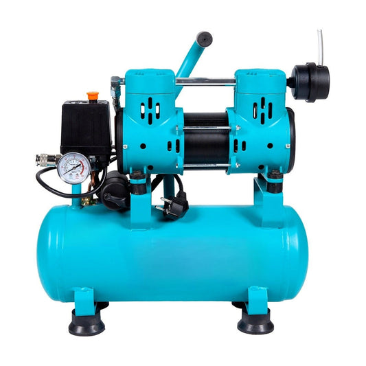 Compresor aer fara ulei 9L, motor 880W, pana la 8Bar si 80L/min, silentios, Go.Fi ( PRODUS RESIGILAT )