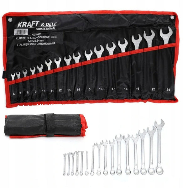 *OFERTELE-IEPURASULUI* Set de chei combinate, 16 piese, Kraft&Dele KD10922, 6-24MM