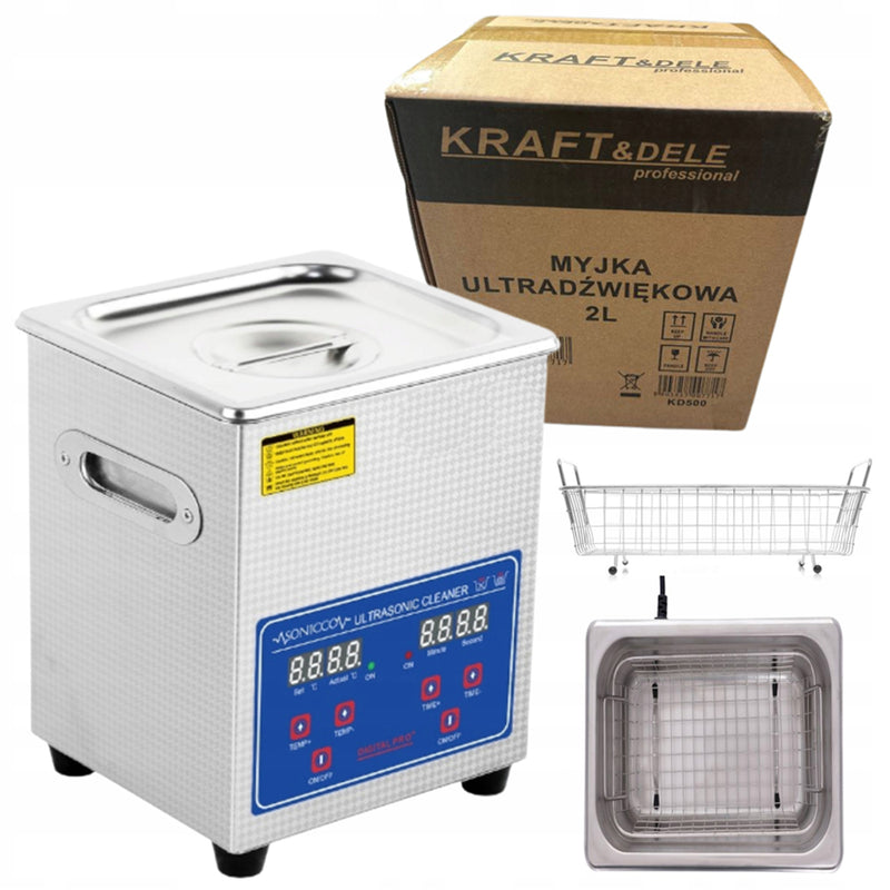 Aparat de curatat cu ultrasunete Kraft&Dele KD500, 100W, 2L