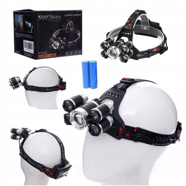 *OFERTELE-IEPURASULUI* Lanterna LED pentru cap Kraft&Dele KD1248, raza de actiune 500m
