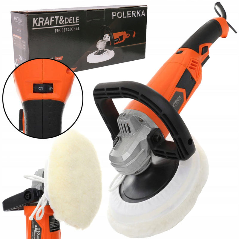 *OFERTELE-IEPURASULUI* Masina de lustruit si polisat Kraft&Dele KD1727, 2500 W, 180 mm, turatie reglabila
