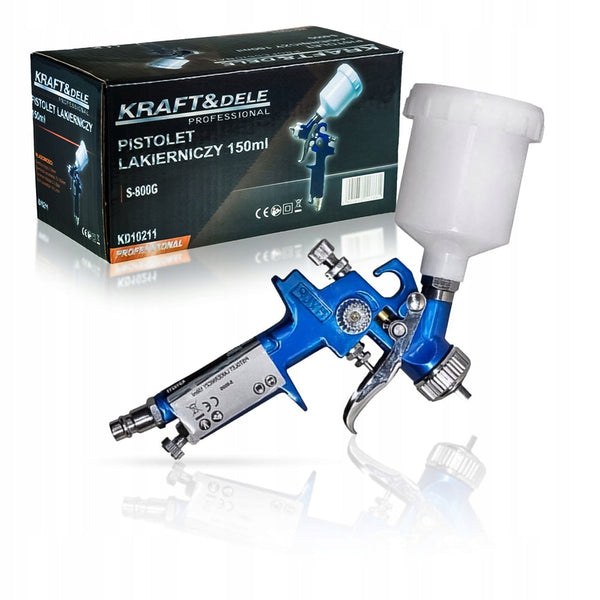 *BLACK-FRIDAY* Pistol de vopsit pneumatic Kraft&Dele KD10211, Փ 0.8mm, 150ml