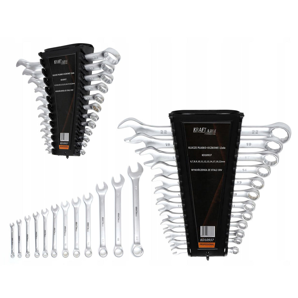 *OFERTE-DE-VARA* Set de chei combinate, 12 piese, Kraft&Dele KD10937, 6-22MM