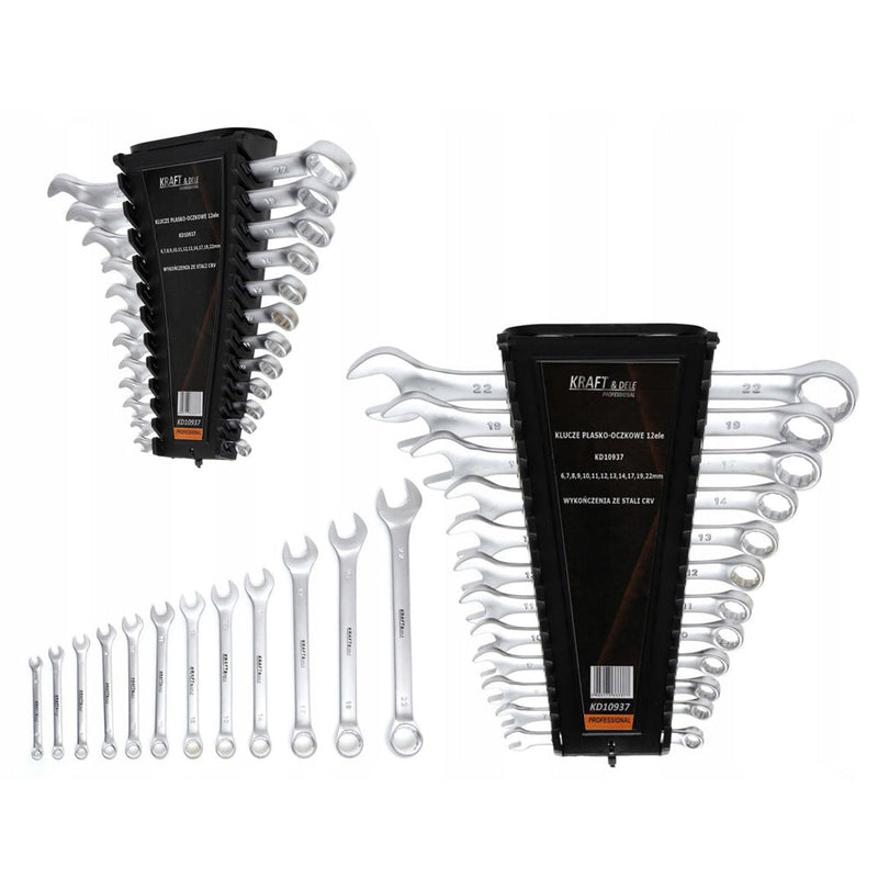 *OFERTELE-IEPURASULUI* Set de chei combinate, 12 piese, Kraft&Dele KD10937, 6-22MM
