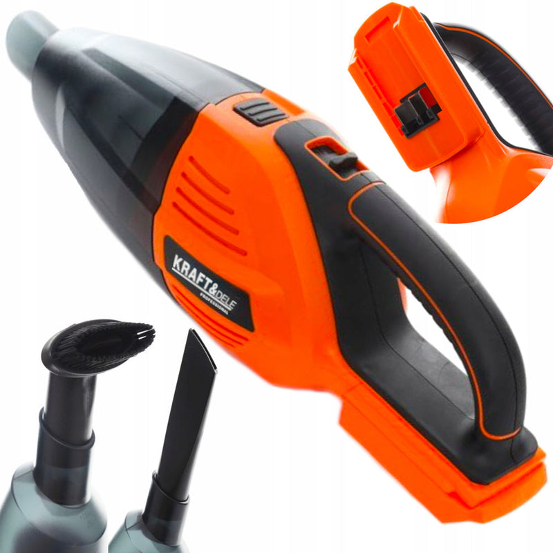 *OFERTELE-IEPURASULUI* Aspirator auto fara sac Kraft&Dele KD1776, 18V, 500ml, fara acumulator si incarcator ( PROSERIES )
