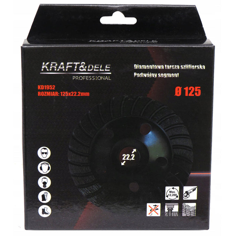 *OFERTELE-IEPURASULUI* Disc de slefuit beton Kraft&Dele KD1952, 125mm