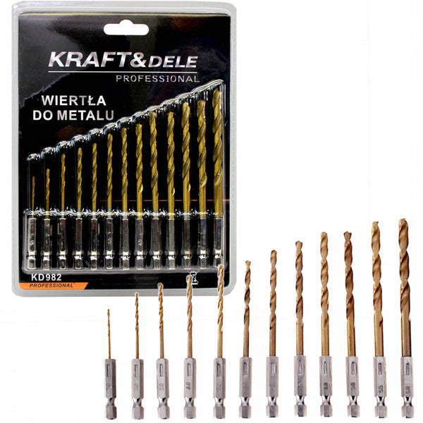 *OFERTELE-IEPURASULUI* Set burghie din titan Kraft&Dele KD982, 13buc