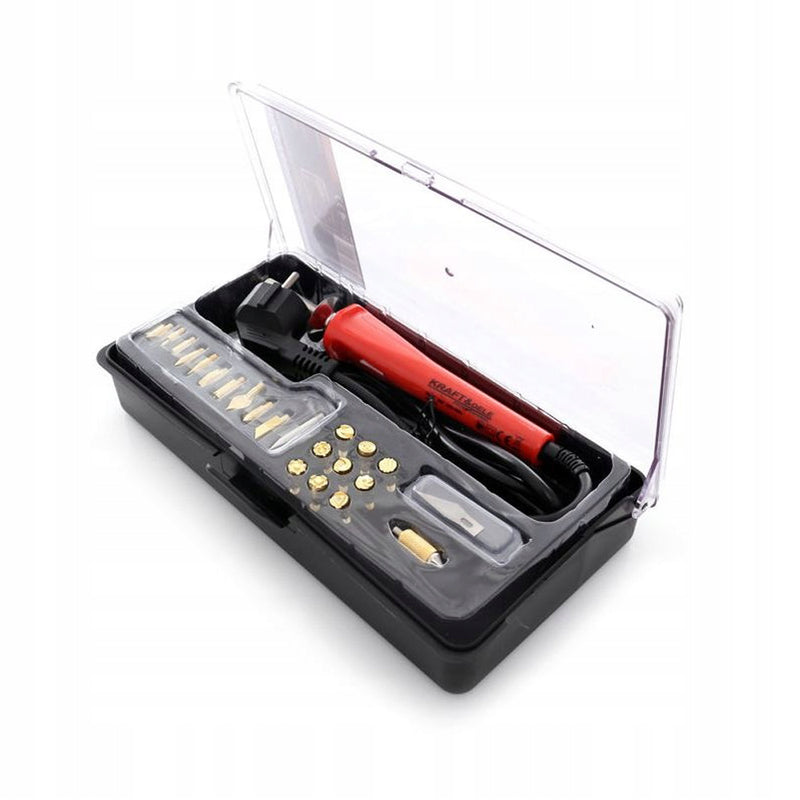 Set pentru pirogravura Kraft&Dele KD10112, 30W, 22 varfuri