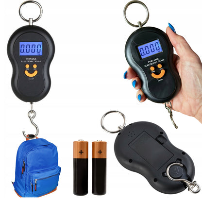 Cantar de mana electronic cu carlig, 50Kg, Kraft&Dele KD11415, Ecran LCD, Baterii 2xAAA