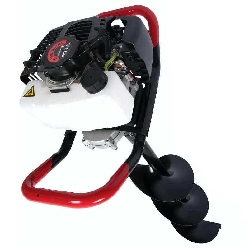 *SPRING BuzZ* Motoburghiu pamant Yamato MTBY-X5500 5.5CP, Burghiu 300mm, + accesorii protectie si intretinere, inclusiv ulei amestec