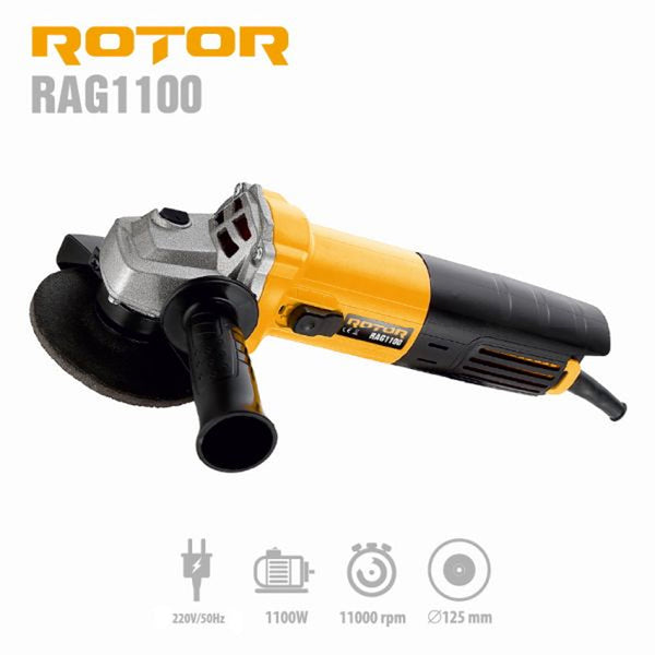 Polizor unghiular/ flex ROTOR RAG1100, 1100W, 11000RPM, 125 mm ( PRODUS RESIGILAT )