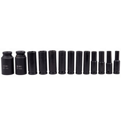 *OFERTE-DE-VARA* Set 13 prize cu impact Kraft&Dele KD10521, 1/2", 10-30mm, valiza transport inclusa