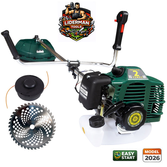 Motocoasa LIDERMAN GTO6HP-BM-2T, GREEN-Racing, 9.7CP + Extra Disc Vidia CADOU