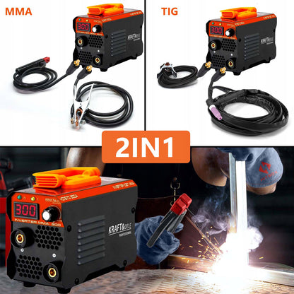 Aparat de sudura Kraft&Dele KD1871, MMA, 300A, Tehnologie IGBT, PWM si AntiStick