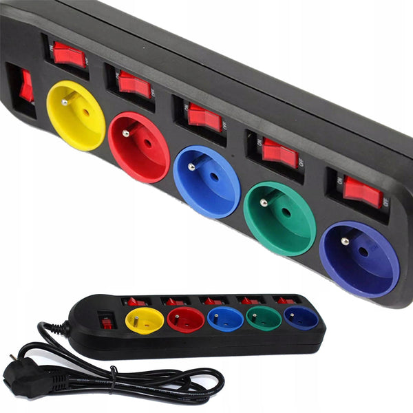 *OFERTELE-IEPURASULUI* Prelungitor electric cu intrerupator Kraft&Dele KD4000-CZ, 5 prize, 1.5m