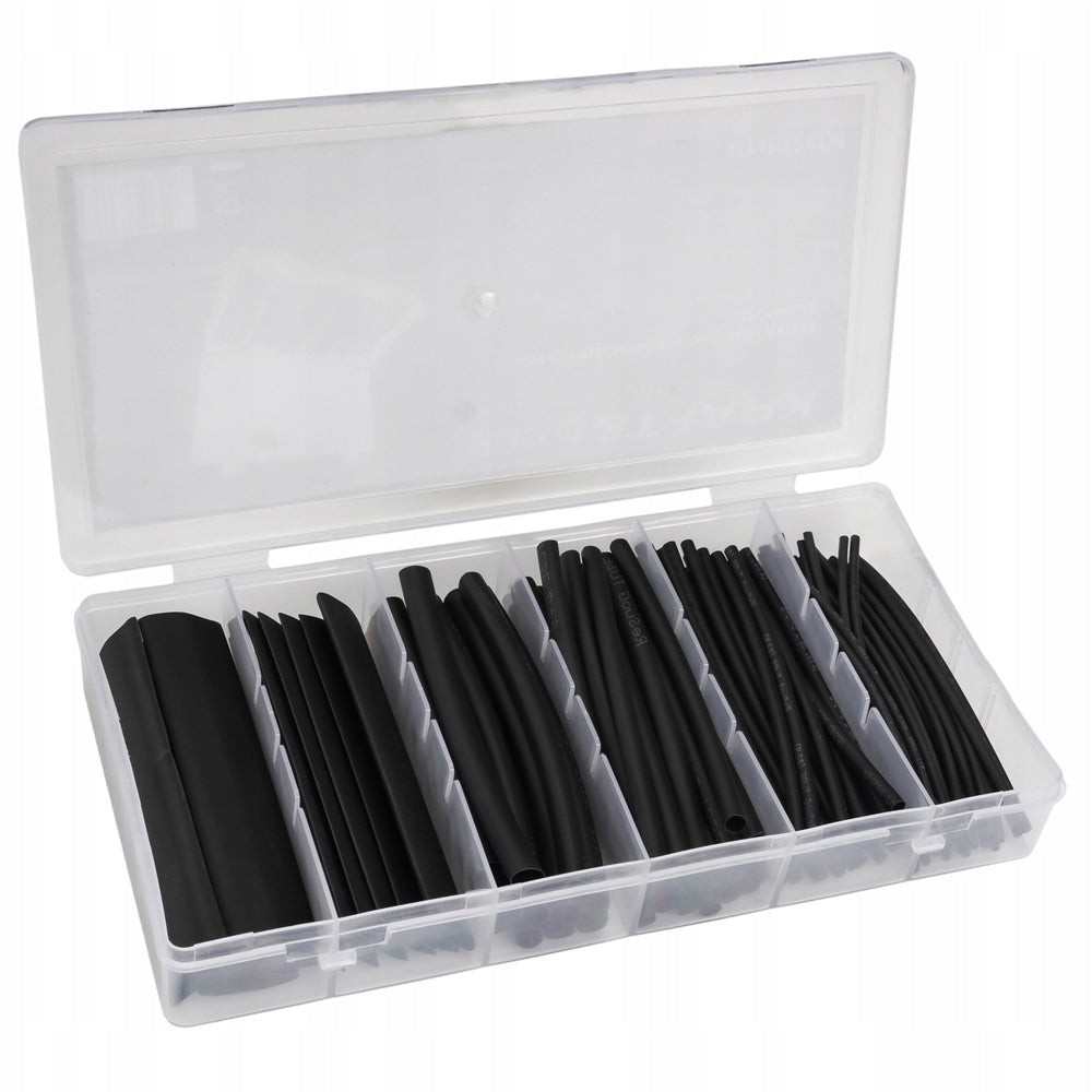Set 100buc mansoane de izolatie termocontractabile 10919, negre