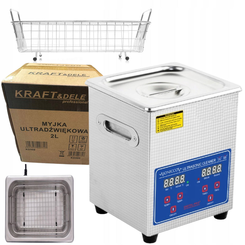 Aparat de curatat cu ultrasunete Kraft&Dele KD500, 100W, 2L