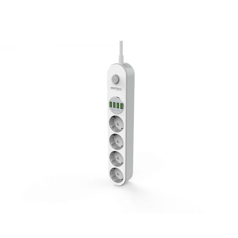 *OFERTELE-IEPURASULUI* Prelungitor electric cu intrerupator KRAFTSON % Import Polonia %  4030 4 prize, 4 mufe USB, 2m