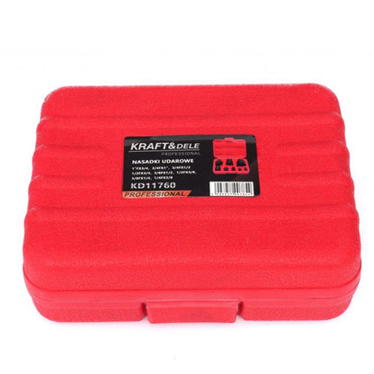 Set tubulare impact Kraft&Dele KD11760, 8 piese, destinat atelierelor profesionale si casnice