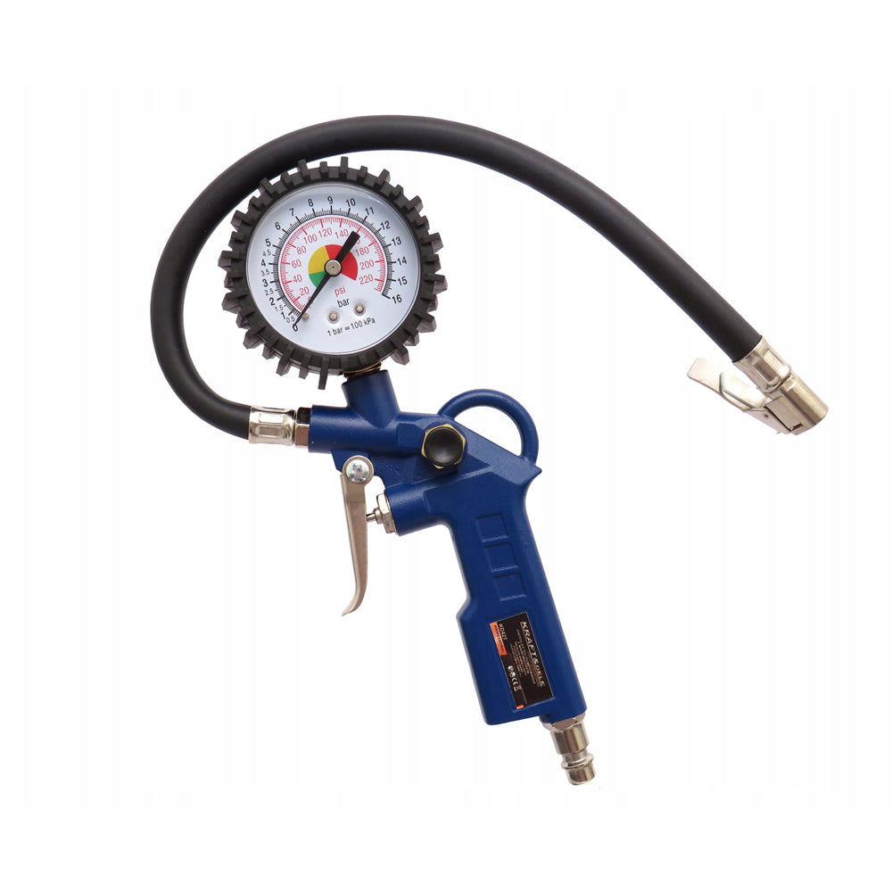 Pistol cu manometru pentru umflarea anvelopelor Kraft&Dele KD427, conexiune 1/4"