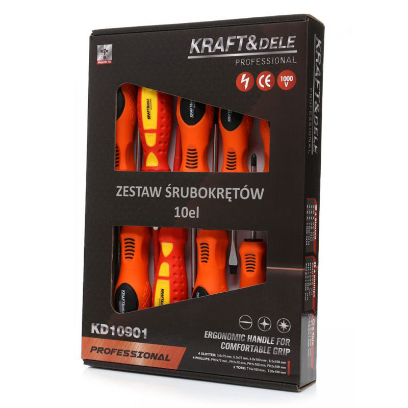 *OFERTELE-IEPURASULUI* Set surubelnite Kraft&Dele KD10901, 10 buc
