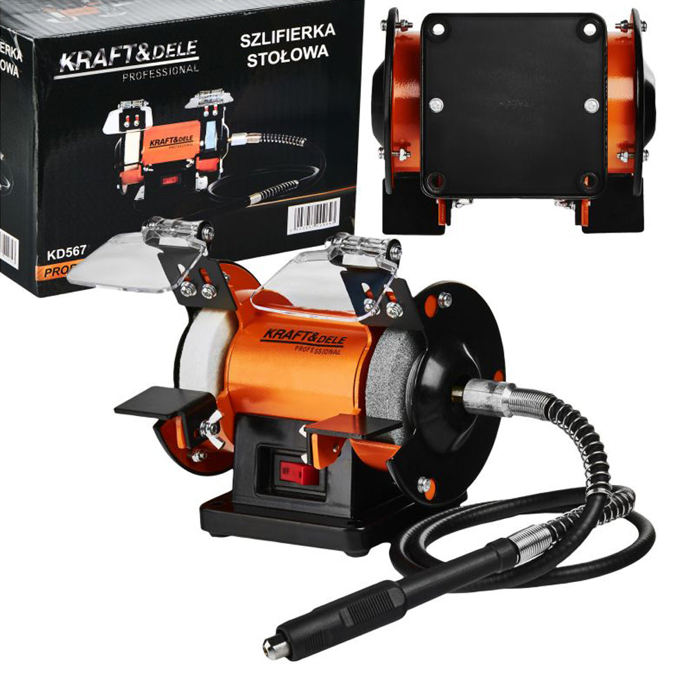 Polizor de banc 567, 250W, 2850RPM, diametrul discului 75mm