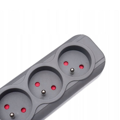 Prelungitor electric cu intrerupator KRAFTSON % Import Polonia %  4033, 5 prize, 2 mufe USB, 1.5m