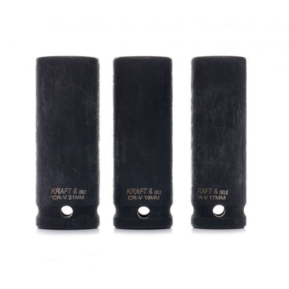 Set 3 prize cu impact Kraft&Dele KD11750, 1/2", 17-21mm