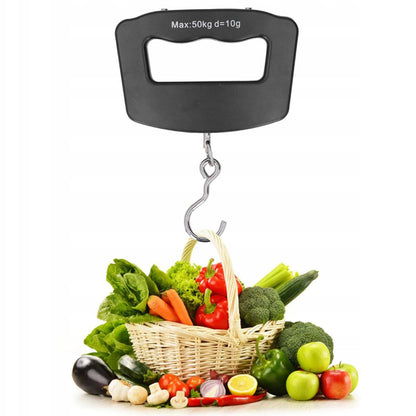 Cantar de mana electronic cu carlig, 50Kg, Kraft&Dele KD11416, Baterii 2xAAA