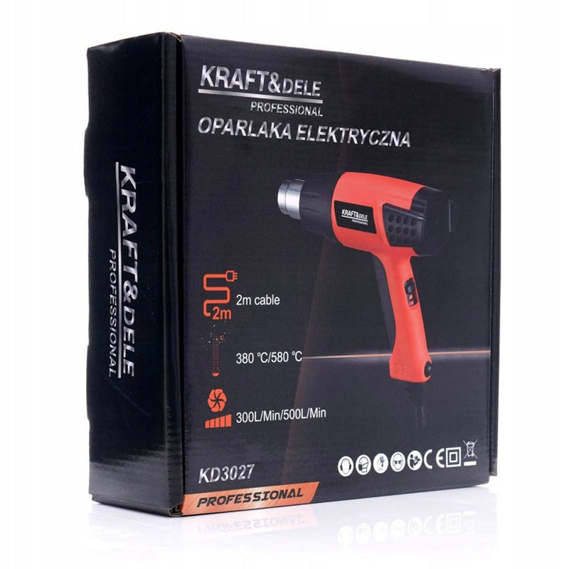 *OFERTELE-IEPURASULUI* Suflanta aer cald Kraft&Dele KD3027, 2000W, 2 trepte, 580ᵒC
