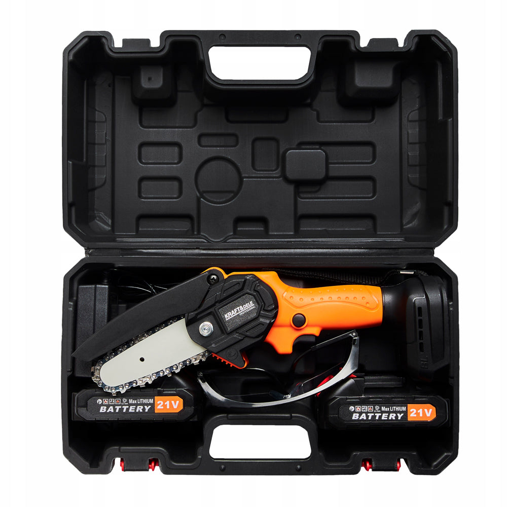Mini drujba cu acumulator Kraft&Dele KD10627, 21V, cu 2 acumulatori 1500mAh, Valiza inclusa (PRODUS RESIGILAT)