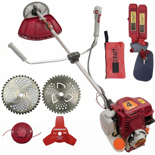 Motocoasa 4 Timpi CT5600, 7.5CP, 62cc, + 4 Sisteme Taiere Incluse, Ham Profi
