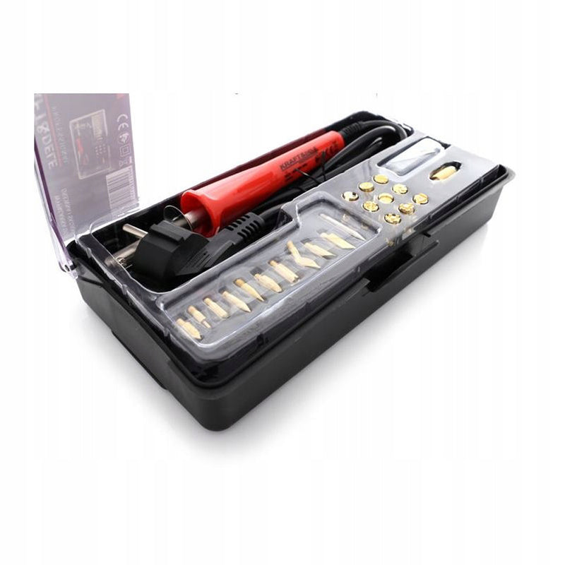 Set pentru pirogravura Kraft&Dele KD10112, 30W, 22 varfuri