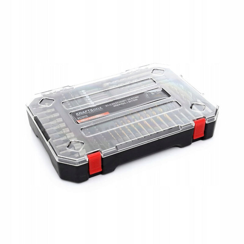 *OFERTELE-IEPURASULUI* Set de burghie, chei si biti Kraft&Dele KD992, 81 bucati, valiza de transport inclusa