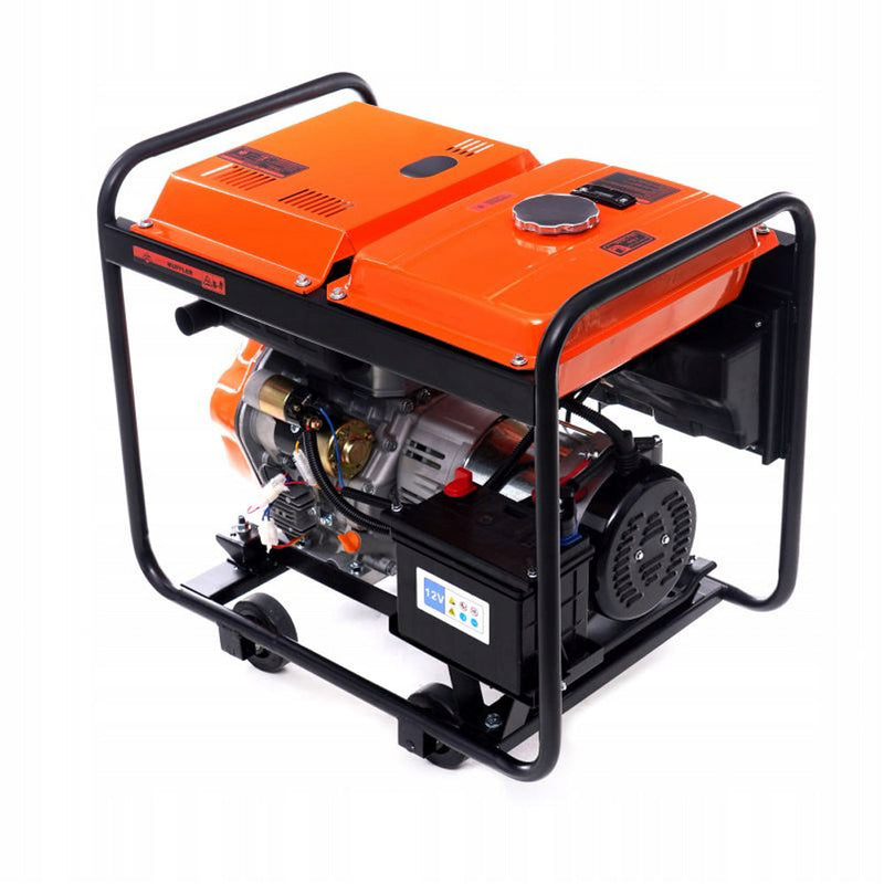 *OFERTELE-IEPURASULUI* Generator curent diesel Kraft&Dele KD167, 230V, stabilizator tensiune (AVR), roti transport si pornire la cheie