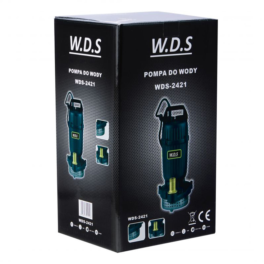 Pompa submersibila de apa murdara 2100W, 250 l/min, fara flotor, WDS-2421