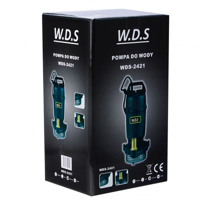 Pompa submersibila de apa murdara 2100W, 250 l/min, fara flotor, WDS-2421