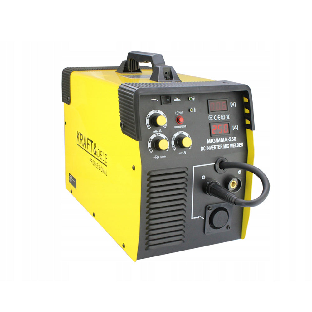 *OFERTE-DE-VARA* Aparat de sudura cu sarma Kraft&Dele KD1836, MIG-MAG/MMA, 250A, galben