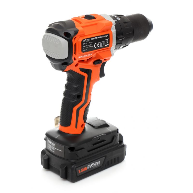 *OFERTELE-IEPURASULUI* Bormasina cu 2 acumulatori Kraft&Dele KD1728, 1400RPM, 20V, mandrina 13mm, Accesorii incluse
