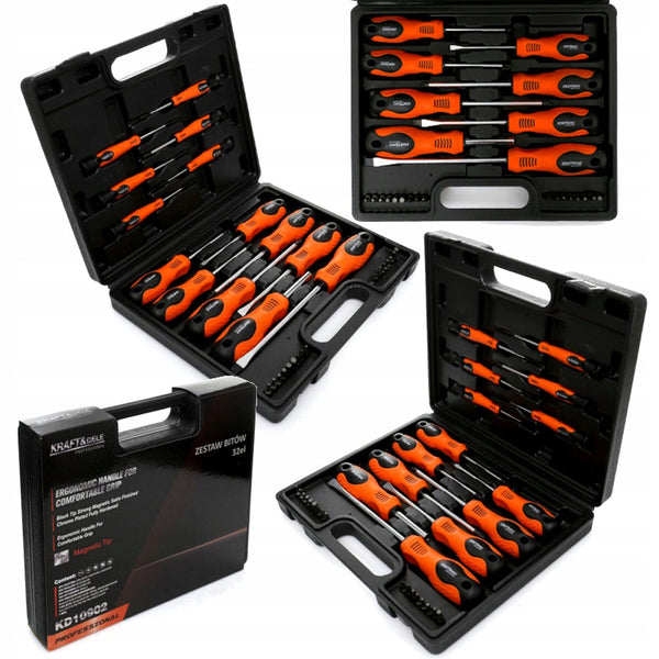 *OFERTELE-IEPURASULUI* Set surubelnite si biti KRAFTSON % Import Polonia %  10902, 32buc