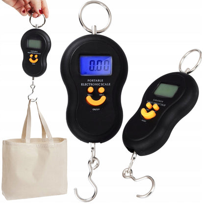 Cantar de mana electronic cu carlig, 50Kg, Kraft&Dele KD11415, Ecran LCD, Baterii 2xAAA