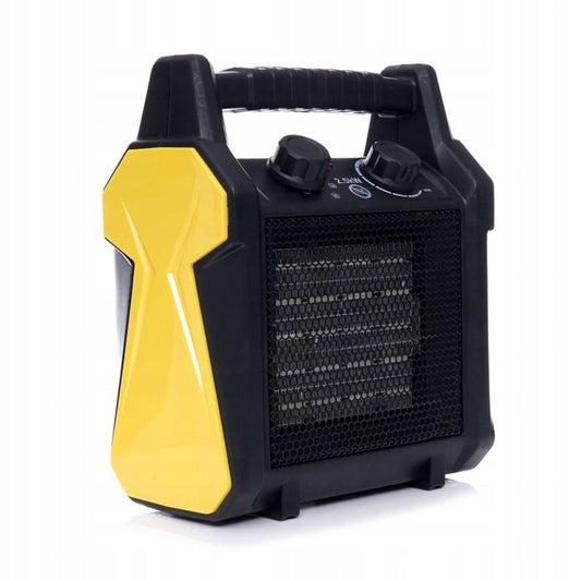 *OFERTE-DE-VARA* Aeroterma electrica KRAFTSON % Import Polonia %  11740, 2.5kW, trei trepte de putere 25/1000/2500 W, 220V