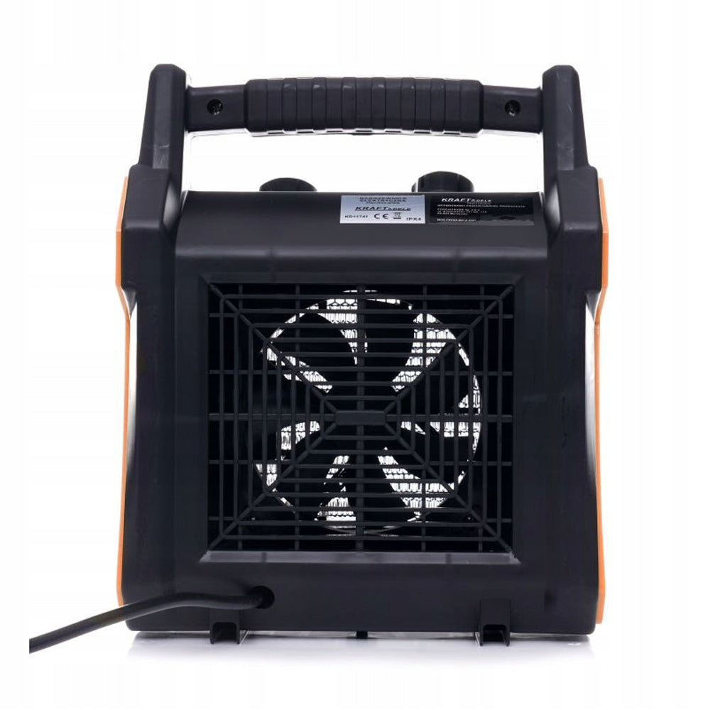 *OFERTE-DE-VARA* Aeroterma electrica KRAFTSON % Import Polonia %  11741, 3.5kW, trei trepte de putere 30/1500/3500 W, 220V