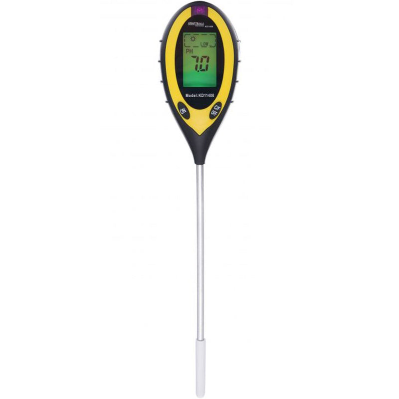 Aparat Tester Sol 3-in-1 pentru Masurare PH, Umiditate si Lumina, KRAFTSON % Import Polonia %  11408, Afisaj Analog, Inaltime 26cm