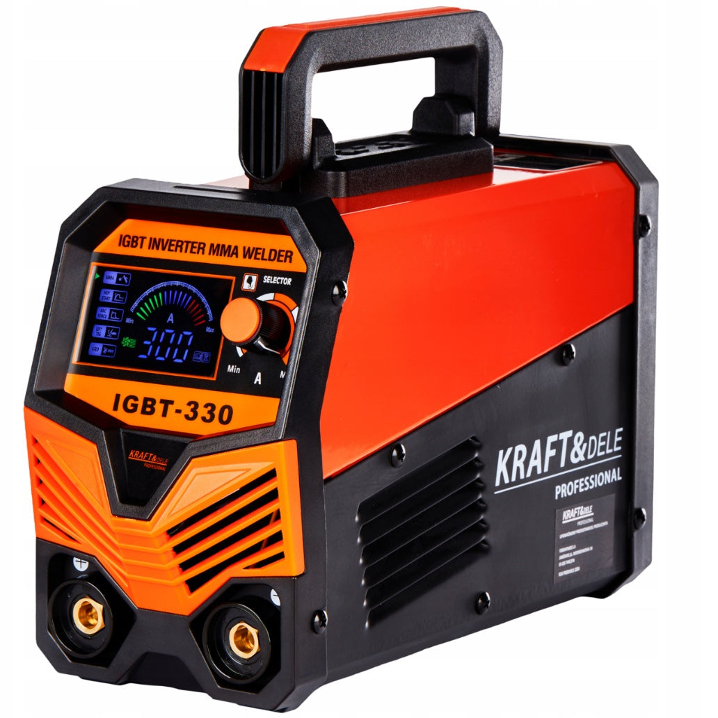 Aparat de sudura 330A, Ecran LCD, MMA-Electrod, Tehnologie IGBT, Accesorii incluse, POLSKI K1878, Poza2